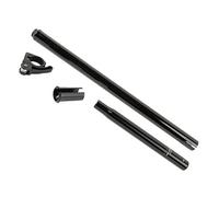 Brompton Seat Post - Steel Telescopic Snap Fit Black Edition, One Size
