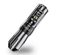 BRONC X2 Wireless Tattoo Pen Machine 2,000mAh Battery - 6 Adjustable Strokes, Rotary Cartridge Tattoo Machine Gun with Replacement Power Supply - for Tattoo Artists (Silver)