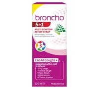 Broncho 5-in-1 Multi-Symptom Cough and Sore Throat Syrup 120ml