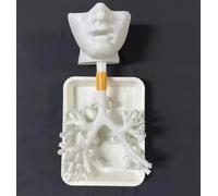 Bronchoscopy Training Model, Resin Bronchoscope Bronchial Tree Anatomy Model Fiber Bronchial Set Medical Gift, for Doctor Teaching Medical School Nursing Learning.(Oral version white)