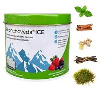 Bronchoveda ICE Throat Lozenges with Icelandic Moss, Vitamin C, Ginger, Liquorice, Holy Basil & Menthol - Sore Throat & Dry Cough Relief | Non-Drowsy | Mixed Berry Flavor - Pack of 50