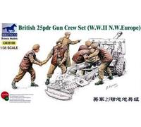 Bronco Cb35108 - 1/35 WWII British 25Pdr Gun Crew Set - New