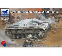 Bronco Cb35116 - 1/35 Wwii German Stug Iii Ausf C/D with 75mm Stuk 37 - New