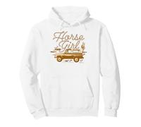 Bronco Horse Girl Pullover Hoodie
