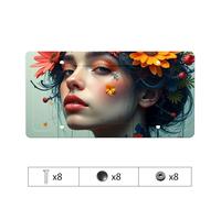 Bronco License Plate Frame Floral Fantasy: A Woman'S Portrait With Nature'S Wonders License Plate Bling License Plate Frame Bronco License Plate Fra