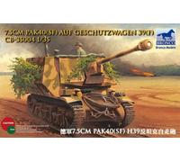 Bronco Models CB35004 1:35 7.5cm Pak40(Sf) auf Geschutzwagen 39H(f)
