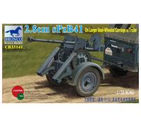 Bronco Models CB35141 1:35 2.8cm sPzb41 On Larger Steel-Wheeled carriage w/Trail