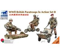 Bronco Models 1/35 WWII British Paratroops in Action Set B # 35192