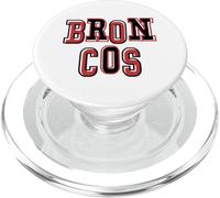 Broncos School Spirit Red Black Game Day Mascot Bronco pride PopSockets PopGrip for MagSafe