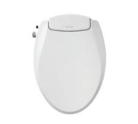 Brondell Bidet Toilet Seat Non-Electric Swash Ecoseat, Fits Elongated Toilets, White - Dual Nozzle System, Ambient Water Temperature - Bidet with Easy Installation