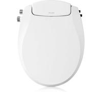 Brondell Bidet Toilet Seat Non-Electric Swash Seat, Fits Round Toilets, White - Dual Nozzle System, Ambient Water Temperature - Bidet with Easy Installation