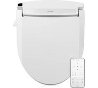 Brondell LE99 Swash Electronic Bidet Seat, Fits Round Toilets, White - Lite-Touch Remote, Warm Air Dryer, Strong Wash Mode, Stainless-Steel Nozzle, Saved User Settings & Easy Installation