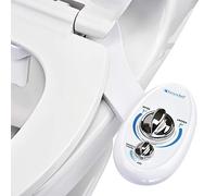 Brondell Left-Handed Bidet Attachment SouthSpa Dual Nozzle Bidet - Control Panel on Left Side | Dual Nozzles for Front and Rear wash | Dual Positionable Nozzles | Easy Installation | LH-12