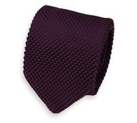 Broni&Bo English Violet Wedding Ties for Men from Knitted Ties for Men - Solid Purple Plain Mens Ties for Every Occasion