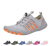 Bronoir Skin Pro with Copper - Grounding Barefoot Shoes, Hike Barefoot Footwear Shoes for Women Men, Non-Slip(Grey,5.5 UK)