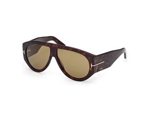 Bronson Sunglasses Dark Havana/Green - unisex - Tom Ford - Sunglasses - Brown - 60 MM - Accessories 60 MM