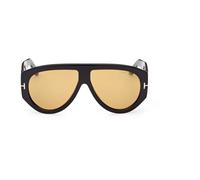 TOM FORD Man FT1044 BRONSON 01E Sunglasses Acetate Black Brown Pilot Normal
