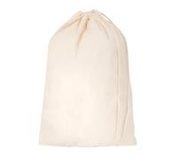 Bronta Mill Plain Natural 100% Cotton Drawstring Stuff Bags | Eco Friendly Storage Pouch | Beige - L - 50cm x 40cm