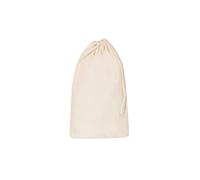Bronta Mill Plain Natural 100% Cotton Drawstring Stuff Bags | Eco Friendly Storage Pouch | Beige - M - 45cm x 30cm