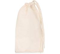 Bronta Mill Plain natural 100% cotton eco friendly drawstring/stuff bags - Size Medium 45 x 30 cm (5, Beige)