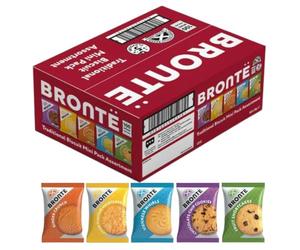 Brontë Biscuits 100 Mini Packs Variety Box (20 Packs of Five Different Flavours, 1 Biscuit Per Pack)