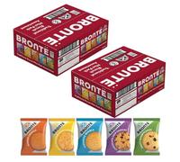 Brontë Biscuits Mini Packs Variety Box, Pack of 2-200 Mini Packs (40 Packs of Five Different Blends, 1 Biscuit Per Pack)