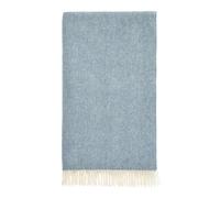 Bronte by Moon Herringbone Teal British Wool Throw