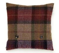 Bronte by Moon Skye Check Mulberry Cushion