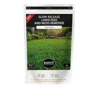 Bronte Heritage 1kg Lawn Feed Organic Based Fertiliser & Moss Control for Lush Green Grass Slow Release Nitrogen & Potassium Nutrients Safe for All Grass Treats up to 10m² Ideal for Small Lawn Areas