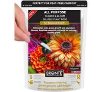 Bronte Heritage All Purpose Flower Soluble Plant Food - Nutrient Rich & Fast Acting Flower Fertiliser with Balanced NPK Formula. Promotes Healthier Growth & Bigger Blooms. Made in the UK, 250L Feed