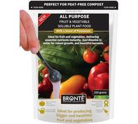 Bronte Heritage All Purpose Fruit & Vegetable Soluble Plant Food - Fast Acting & Nutrient Rich Fertiliser for Larger, Healthier Crops. Contains Potassium for Maximum Results. Resealable Pouch (250g)