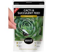 Bronte Heritage Cacti & Succulent Feed Fertiliser - Water Soluble Plant Food for Indoor & Outdoor Cacti, Succulents, Rock Gardens. Easy Dissolve Powder for Plump Leaves, Healthy Growth. 250g Pouch