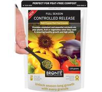 Bronte Heritage Full Season Multipurpose Plant Food Granules - 9 Month Controlled Release Fertiliser with NPK & Magnesium. Ideal for Hanging Baskets, Potted Plants & Garden Beds. UK Made (120g)