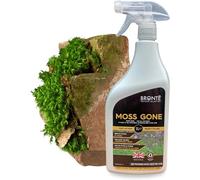 Bronte Heritage Spray & Walk Away Moss Killer 1L - Ready-to-Use, Glyphosate-Free, Moss Remover for Patios, Paths, Decking & Gravel. Natural Formula, Results in 24 Hours, Safe for Pets & Kids
