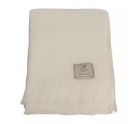 Bronte Mohair Ivory Throw 100% Mohair Wool Blanket Luxury British UK-Made Warm Gift