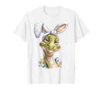 Brontosaurus Dinosaur Easter Rabbit Eggs Bunny Ears T-Shirt