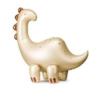 Large Dinosaur Balloon PartyDeco 35.5x33.5 Inch, Cute Foil Brontosaurus Balloon for Kids Birthday Party Decorations, Jurassic Dino Theme Baby Shower, Birthday Boys or Girls Party Supplies
