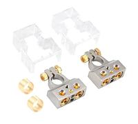 Bronvaulta Car Battery Terminal Connectors Kit, Silver Gold washer | Car Battery Terminal Connectors, Positive, for Car Auto Caravans Marine Boats, Shims