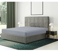 Bronwen Mathews® Microfiber Super King Fitted Sheet - Non Iron Brushed Deep Pocket Upto 12inch/30cm Ultra Soft Breathable - Wrinkle, Fade and Stain Resistance (Super King, Grey)
