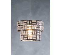 Bronx Black Drum Modern Light Shade Pendant Black