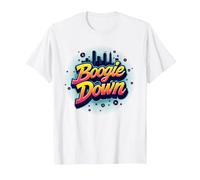 Bronx Boogie Down Retro Urban Music Lover Gift T-Shirt, Men, White, 3XL