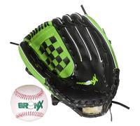 Bronx Junior Baseball Glove & Safety Ball Set | 10” PU Fielder’s Glove with Padding | 9” Sponge Core Safety Baseball | Beginner-Friendly Comfort Fit | Indoor & Outdoor Use