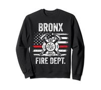 Bronx New York Fire Department Thin Red Line Fireman Sweatshirt