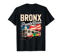 Bronx Puerto Rican Heritage Subway Train Vintage Urban Pride T-Shirt