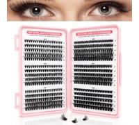 BRONXIC® 600+ Pieces Individual Eyelashes 30-100D Cluster Lashes Kit | DIY Eye Lashes Fluffy Russian Eyelashes Extensions Curly Durable Eyelash Clusters for Girls and Women (8-16mm Mix)