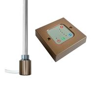 Bronze 150W Electric Element & Thermostatic Wall Controller for Radiator Towel Rail Bathroom Electric Heating