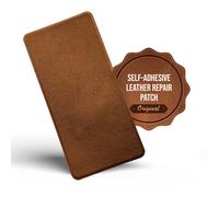 (Bronze, 20cmx10cm) MastaPlasta Self-Adhesive Premium Leather Repair Patch - Instant Upholstery Quality Patch for Sofas, Car Interiors, Bags