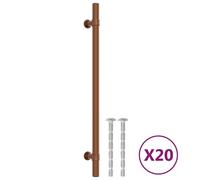 (bronze, 224 mm/ 20 pcs) vidaXL Cabinet Handles Door Handles Furniture Drawer Pull Stainless Steel