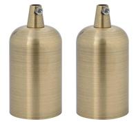(bronze, 41 x 86 mm) vidaXL Lamp Holders 2 pcs Red Bronze E27 lamp base screw-in socket bulb holder