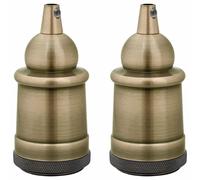 (bronze, 47 x 103 mm) vidaXL Lamp Holders 2 pcs Red Bronze E27 lamp base screw-in socket bulb holder